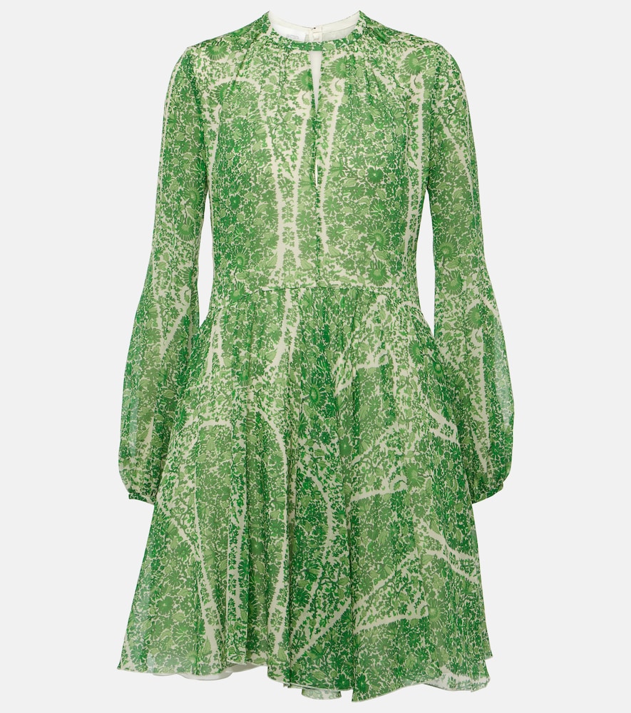 Giambattista Valli Printed silk georgette minidress. Giambattista Valli 印花真丝乔其纱迷你连衣裙