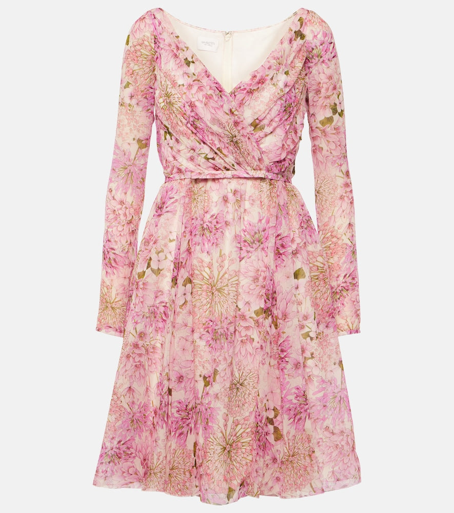 Giambattista Valli Printed silk georgette minidress. Giambattista Valli 印花真丝乔其纱迷你连衣裙