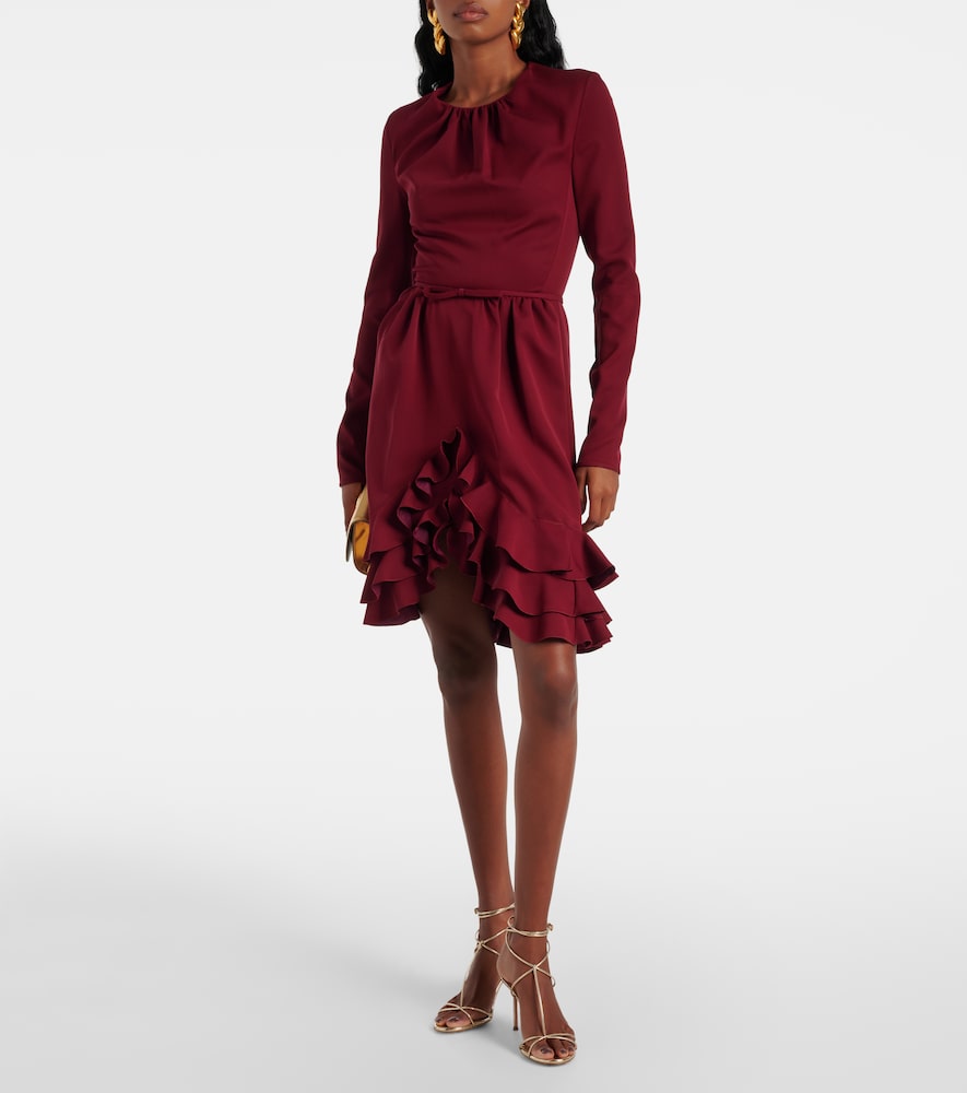 Giambattista Valli Ruffled silk  minidress
