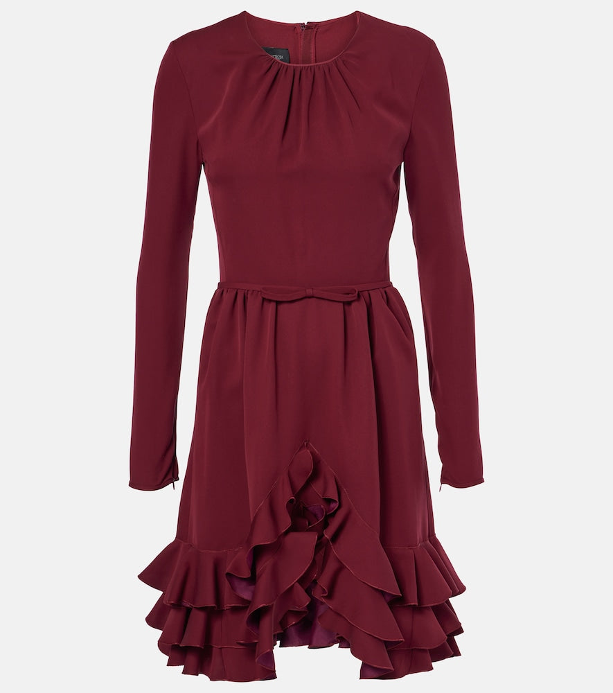 Giambattista Valli Ruffled silk  minidress. Giambattista Valli 荷叶边真丝迷你连衣裙