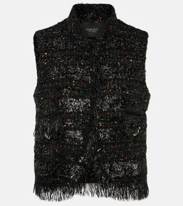 Giambattista Valli Sequined boucl√É¬© vest