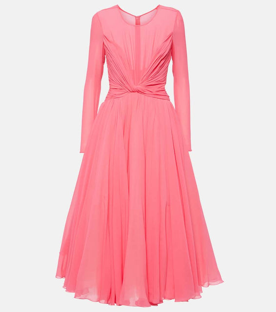 Giambattista Valli Silk georgette midi dress