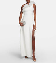 Giambattista Valli Tulle-trimmed asymmetric gown