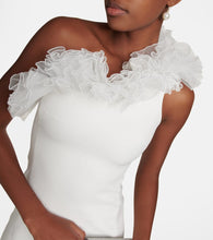 Giambattista Valli Tulle-trimmed asymmetric gown