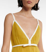 Giambattista Valli V-neck ruffled tulle minidress