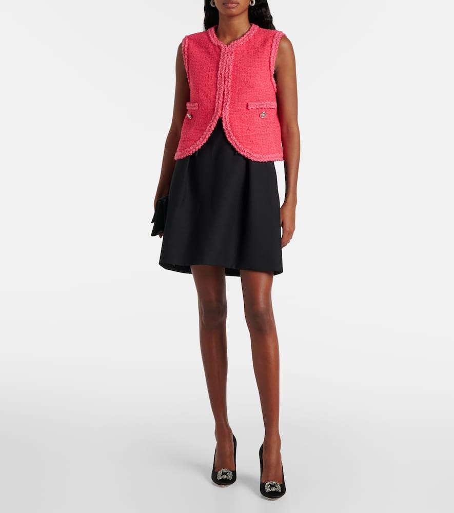 Giambattista Valli Wool-blend boucl√É¬© vest