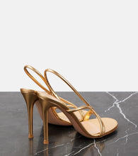 Gianvito Rossi 105 metallic leather sandals