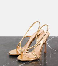 Gianvito Rossi 105 metallic leather sandals