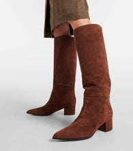 Gianvito Rossi 45 suede knee-high boots