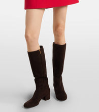 Gianvito Rossi 45 suede knee-high boots