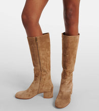 Gianvito Rossi 45 suede knee-high boots