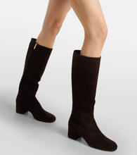 Gianvito Rossi 45 suede knee-high boots