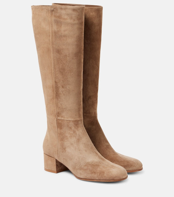 Gianvito Rossi 45 suede knee-high boots