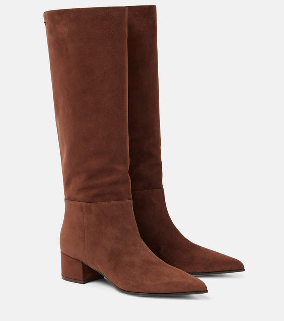 Gianvito Rossi 45 suede knee-high boots