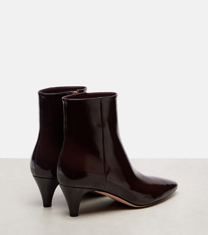 Gianvito Rossi 55 patent leather ankle boots