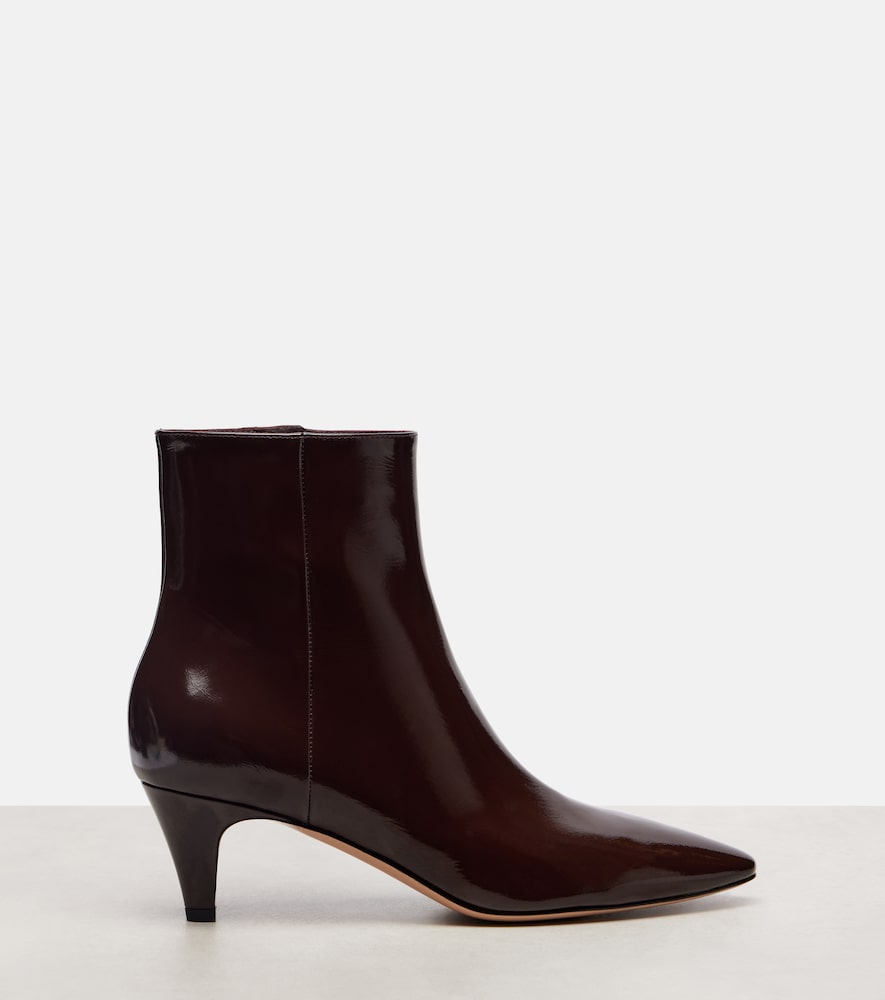 Gianvito Rossi 55 patent leather ankle boots