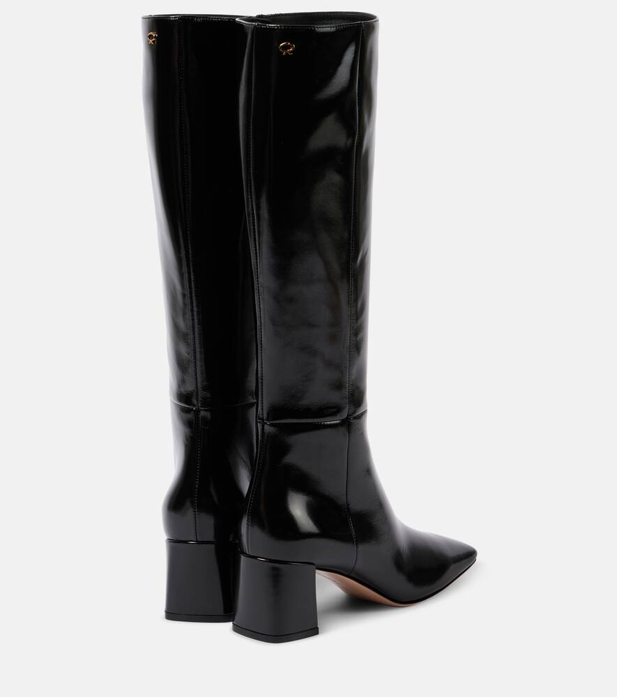 Gianvito Rossi 55 patent leather knee-high boots