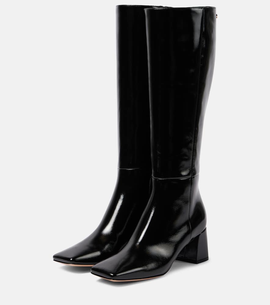Gianvito Rossi 55 patent leather knee-high boots