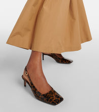 Gianvito Rossi 55 patent leather slingback pumps