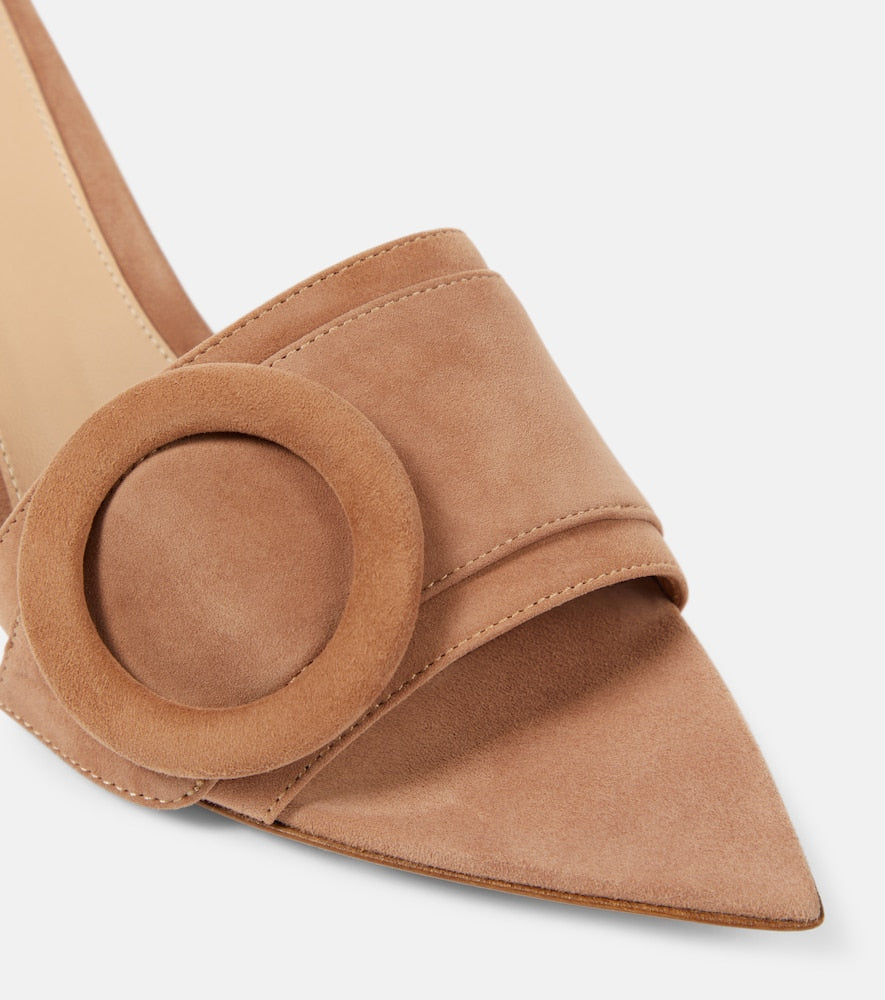 Gianvito Rossi 55 suede mules