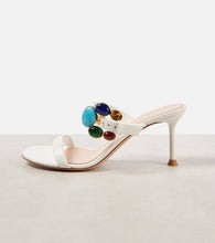 Gianvito Rossi 70 embellished leather mules