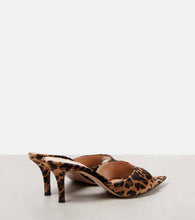 Gianvito Rossi 70 leopard-print velvet mules