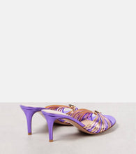 Gianvito Rossi 70 metallic leather mules