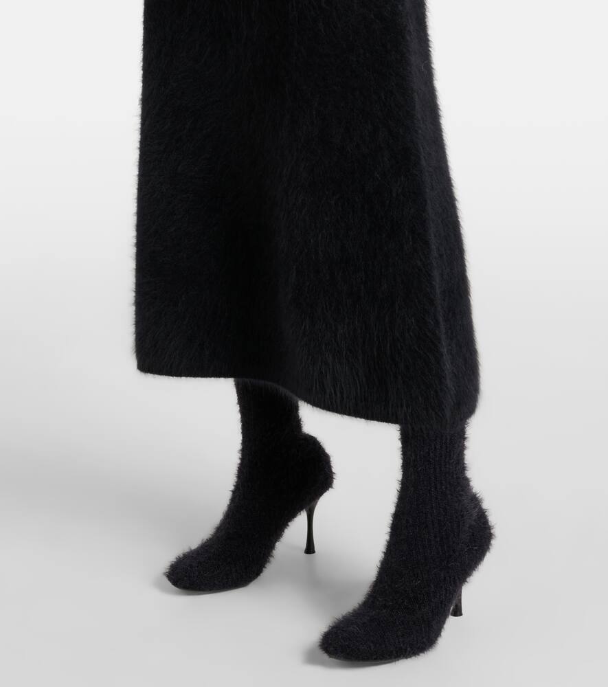 Gianvito Rossi 85 knitted bootie