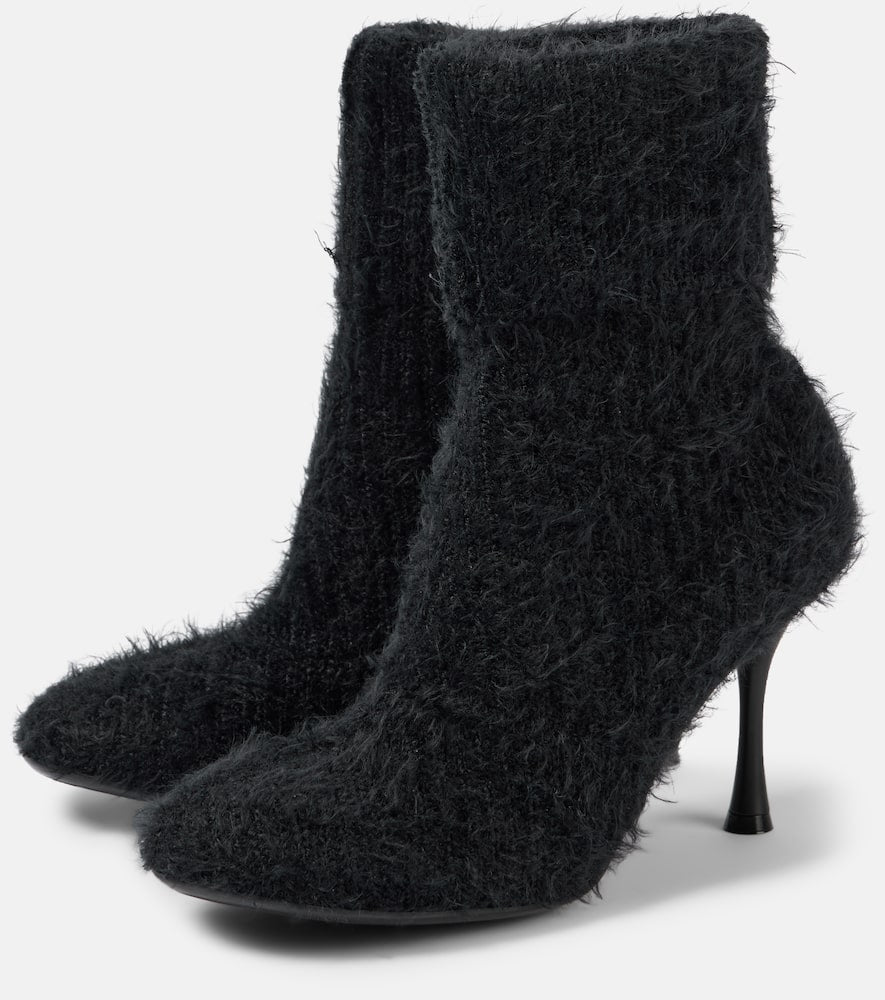 Gianvito Rossi 85 knitted bootie