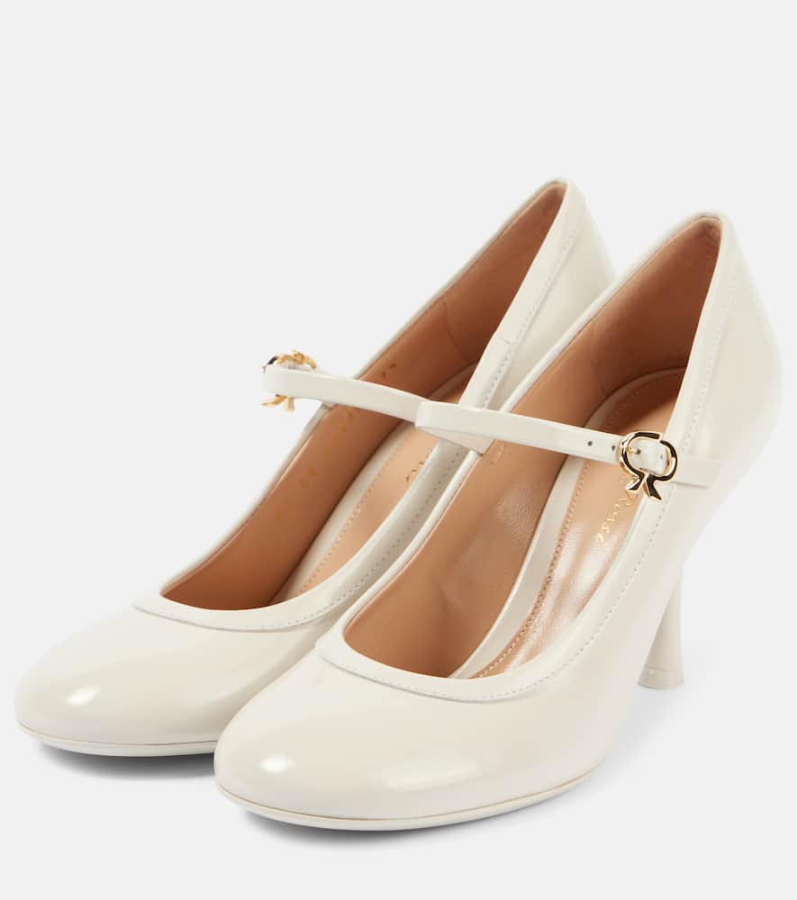 Gianvito Rossi 85 patent leather Mary Jane pumps