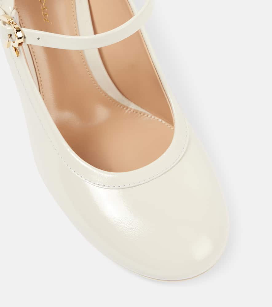 Gianvito Rossi 85 patent leather Mary Jane pumps