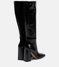Gianvito Rossi 95 patent leather knee-high boots