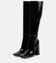 Gianvito Rossi 95 patent leather knee-high boots