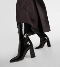 Gianvito Rossi 95 patent leather knee-high boots