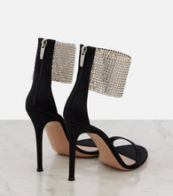Gianvito Rossi Adore 105 embellished satin sandals