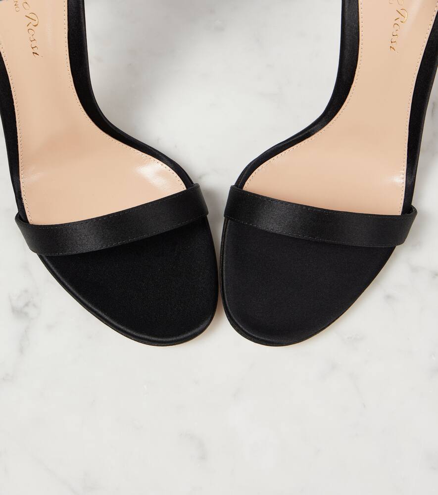 Gianvito Rossi Adore 105 embellished satin sandals