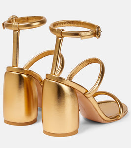 Gianvito Rossi Adrie metallic leather sandals