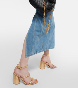 Gianvito Rossi Adrie metallic leather sandals