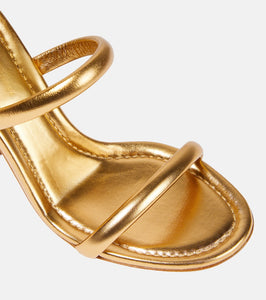Gianvito Rossi Adrie metallic leather sandals