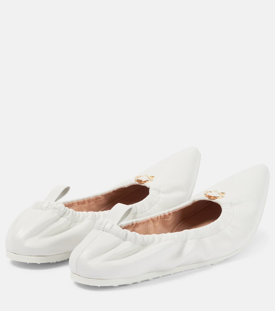 Gianvito Rossi Alina leather ballet flats
