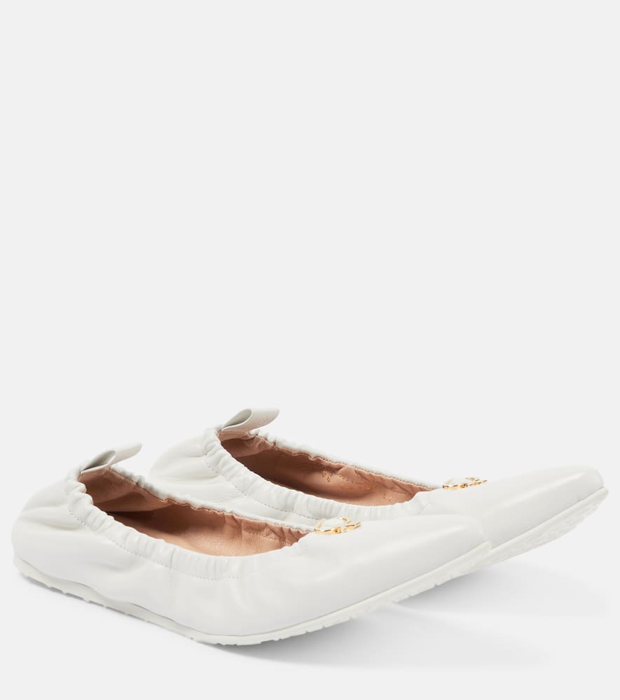 Gianvito Rossi Alina leather ballet flats