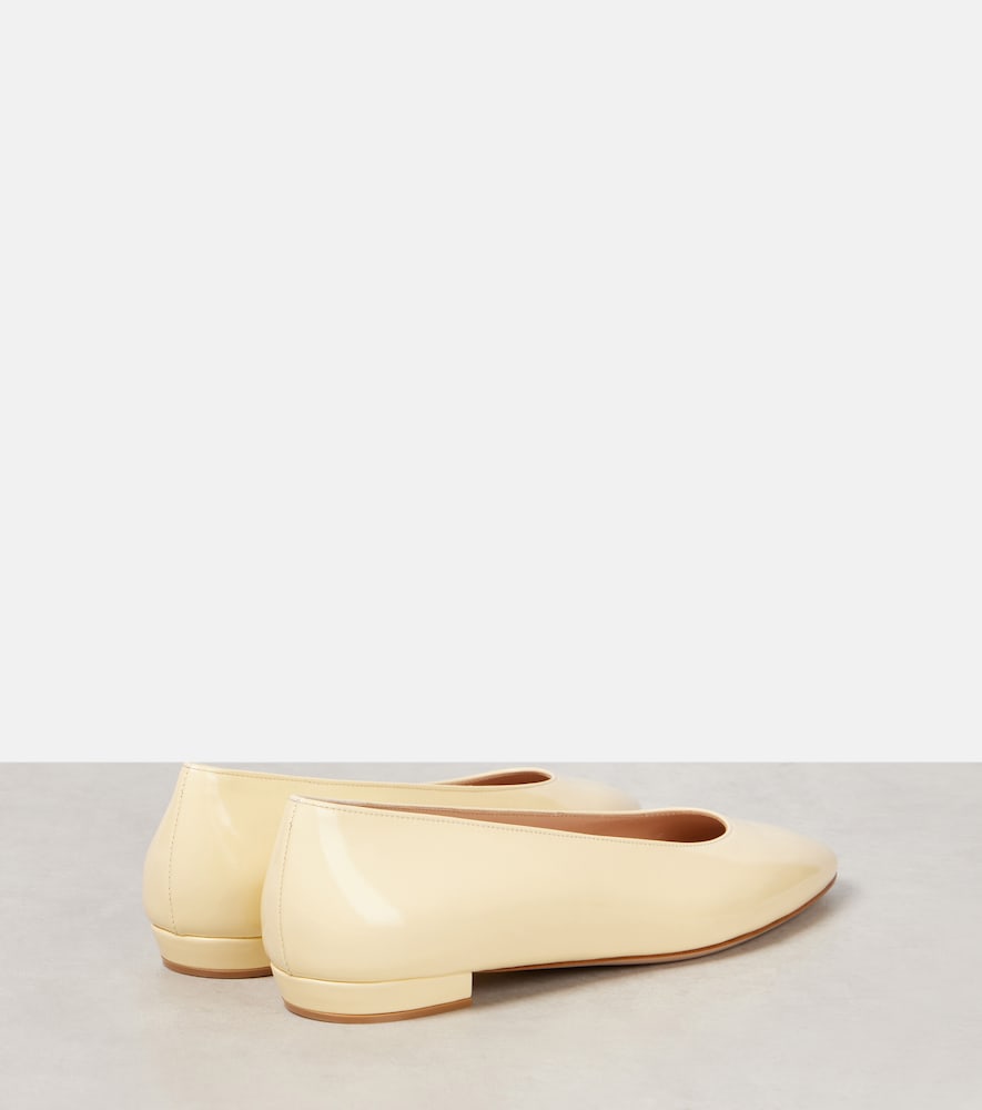 Gianvito Rossi Amelia 15 leather ballet flats