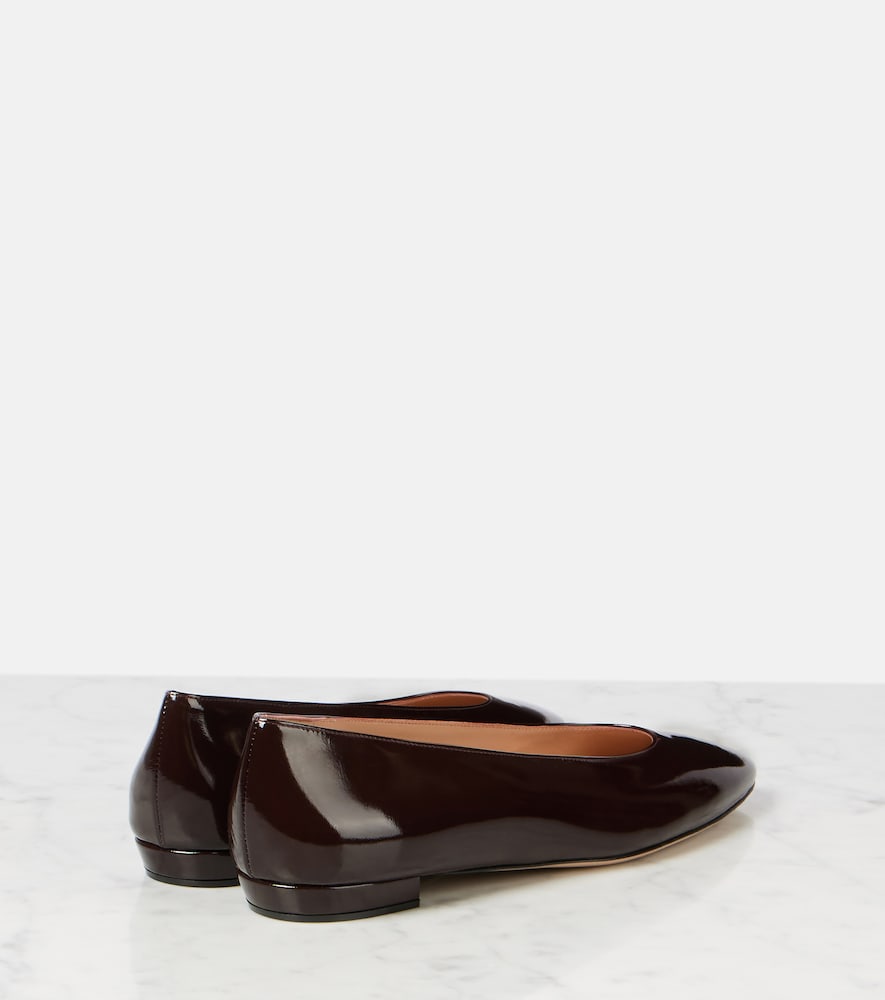 Gianvito Rossi Amelia patent leather ballet flats
