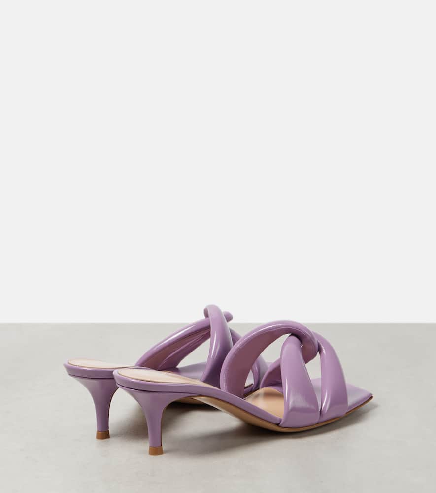 Gianvito Rossi Amour 55 patent leather mules