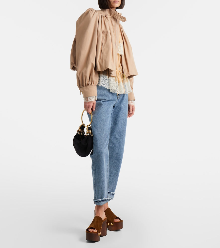 Gianvito Rossi Ardéa embellished suede wedges