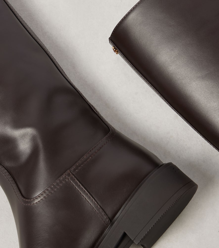 Gianvito Rossi Ascott leather knee-high boots