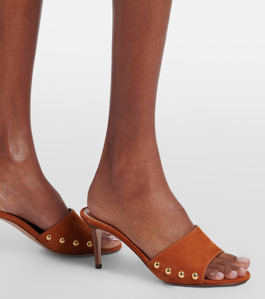 Gianvito Rossi Avelin embellished suede sandals