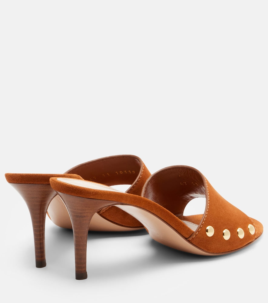Gianvito Rossi Avelin embellished suede sandals