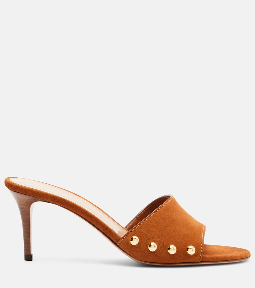 Gianvito Rossi Avelin embellished suede sandals