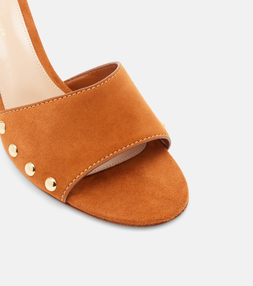 Gianvito Rossi Avelin embellished suede sandals